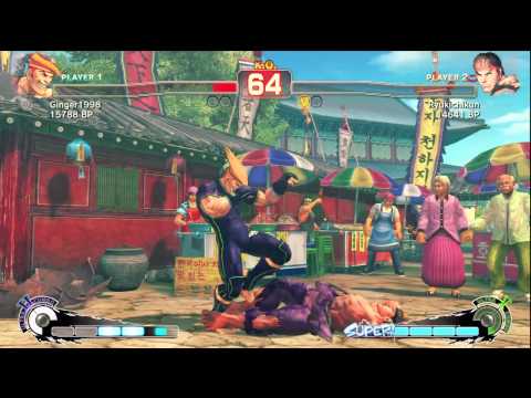 SSF4: Ginger1998 (Adon) VS Ryukichikun (Ryu)