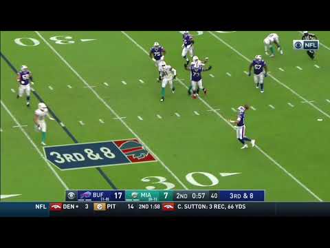 Josh Allen goes Full Beast-Mode on First down attempt