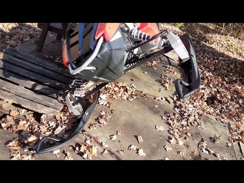 Replacing Polaris Indy snowmobile skis.