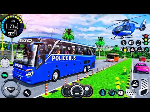 Police Bus Driving Simulator - Ultimate Cop Bus Prisoner Transporter Driver - Android GamePlay