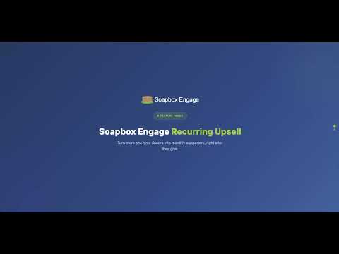 Soapbox Engage Feature Focus: Recurring Upsell video thumbnail