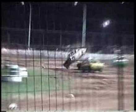 fender bender rollover at nowra speedway