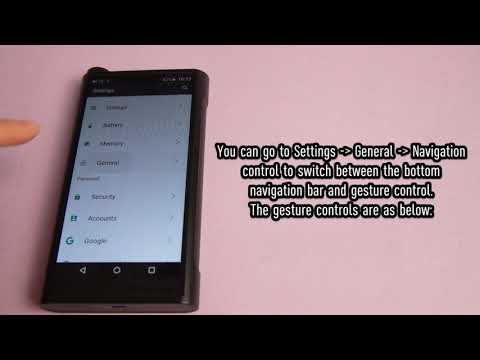 How to switch between bottom navigation bar and gesture control on the M15 ?