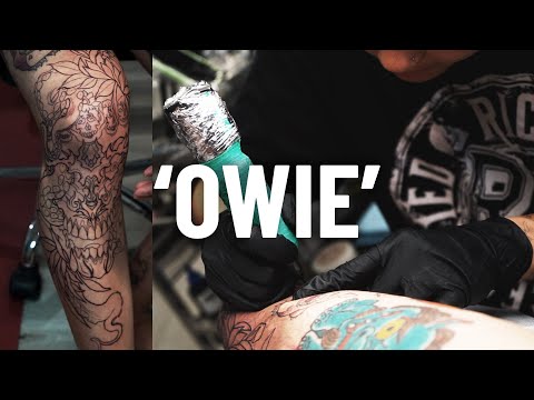 My MOST painful tattoo (knee)