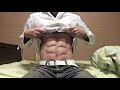 【割れた腹筋】30代の腹筋㊸【筋トレ】30年12月2日【abs】【six pack】