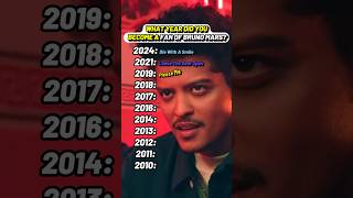What year did you discover Bruno Mars Songs? #BrunoMars #bruno #BrunoMarssongs