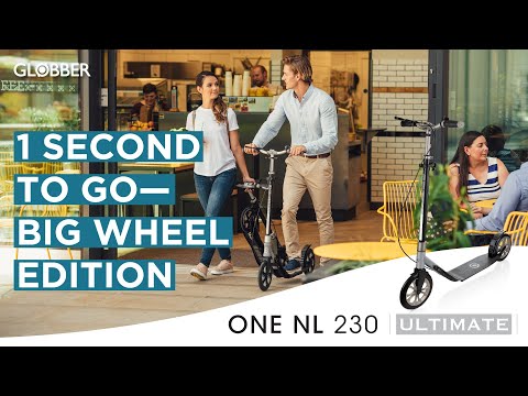 GLOBBER paspirtukas One NL230 Ultimum, titaninis/pilkas, 479-102 video