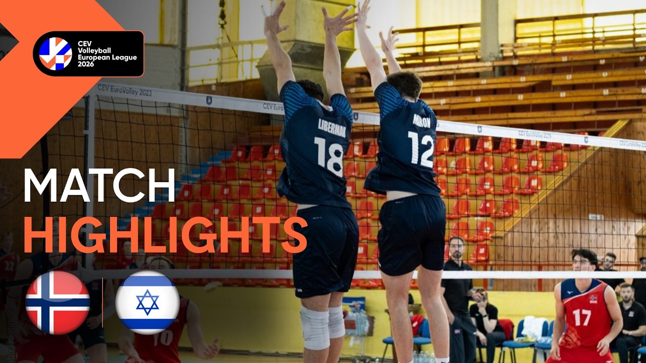 Highlights | Norway vs. Israel | CEV Volleyball European League 2026 | Men