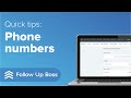 Follow Up Boss Phone Numbers - Follow Up Boss Demo