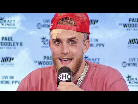 JAKE PAUL'S IMMEDIATE REACTION TO KNOCKING OUT TYRON WOODLEY CLEAN WITH ONE PUNCH KO