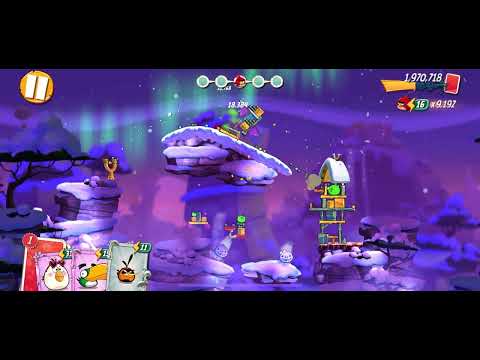 Angry birds 2 level 383 snow shield