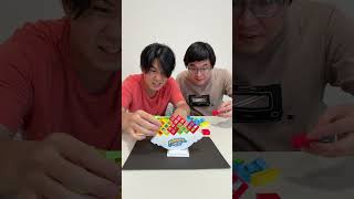 テトリスバランスゲームの勝者はどっち！？ #shorts