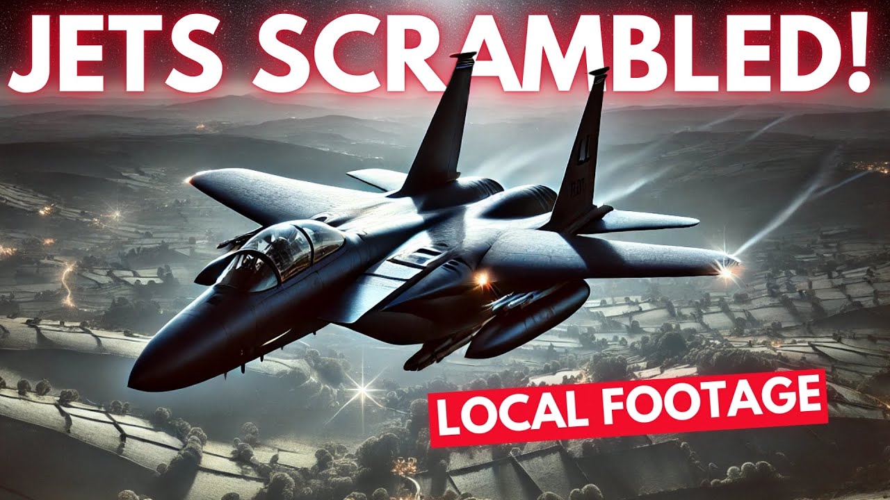 LOCAL FOOTAGE: F15s CHASE Drones Over Lakenheath?