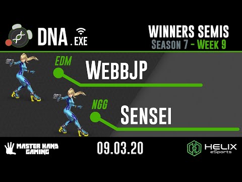 DNA.EXE S7:W9 - EDM | WebbJP (Zero Suit Samus) Vs. NGG | Sensei (Zero Suit Samus) - W Semifinals