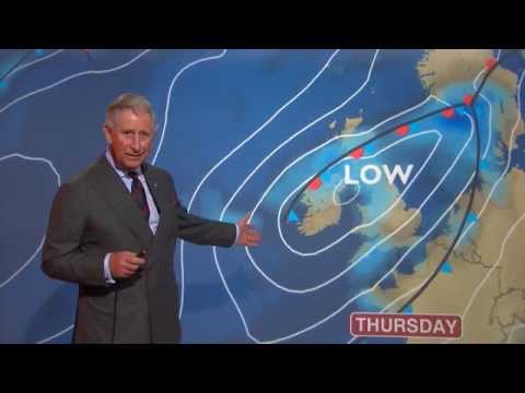 英國查爾斯王子在BBC嘗試播報氣象，看起來滿有一回事的啊 (Prince Charles reads the BBC Scotland weather forecast)