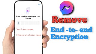 How to remove End- to - end Encryption in Messenger || Messenger pin code off