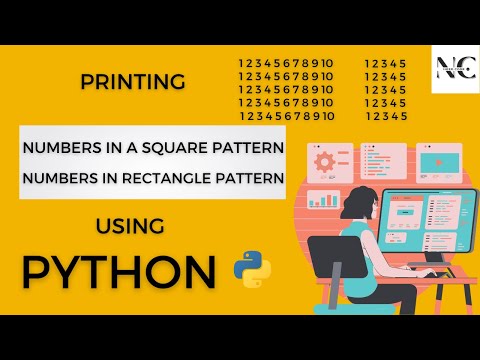Write A Program To Print Numbers In Square And Rectangle Pattern In Python Visual Studio Code