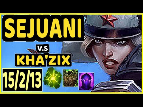 HY0G4 (SEJUANI) vs KHA'ZIX - 15/2/13 KDA JUNGLE CHALLENGER GAMEPLAY - BR