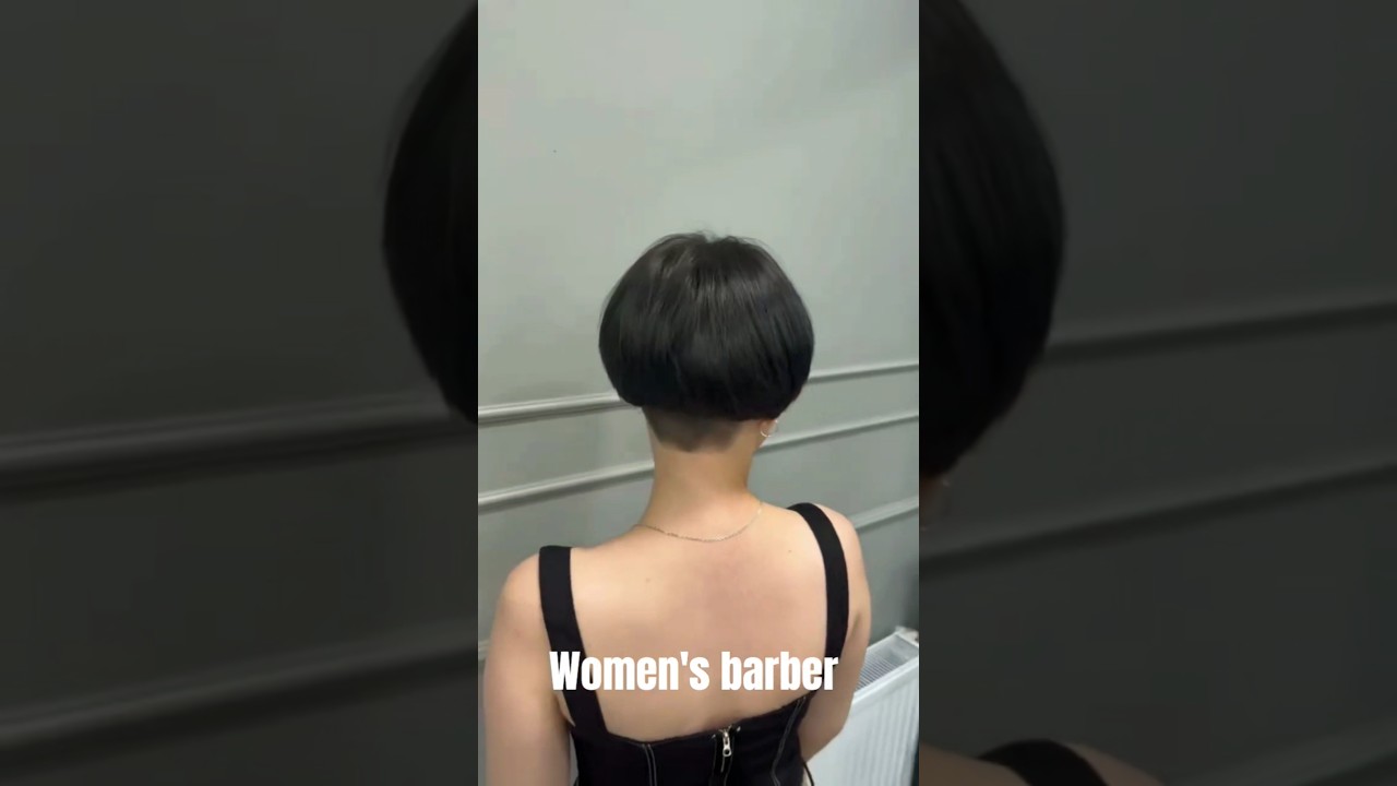 womens short bowl cut with nape shave #hair #haircut #hairstyle #bob #pixie #shorthaircut #hairstyle