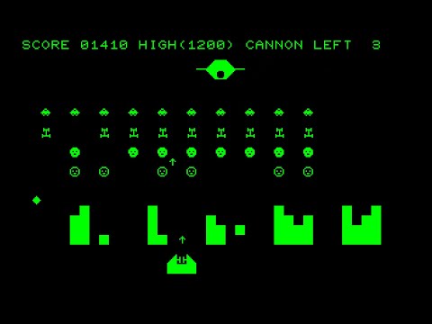Sharp MZ-80C Game: Space Invaders (1982)
