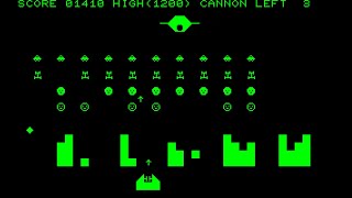 Sharp MZ-80C Game: Space Invaders (1982)