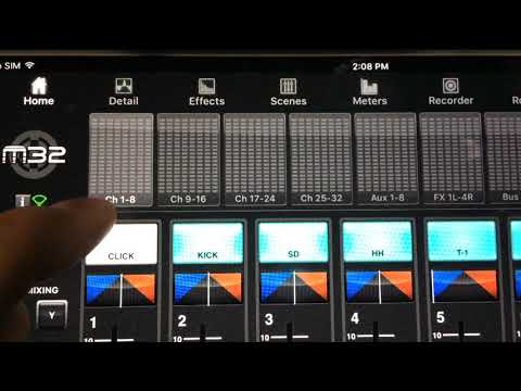 9 iPad & M32 Mix App