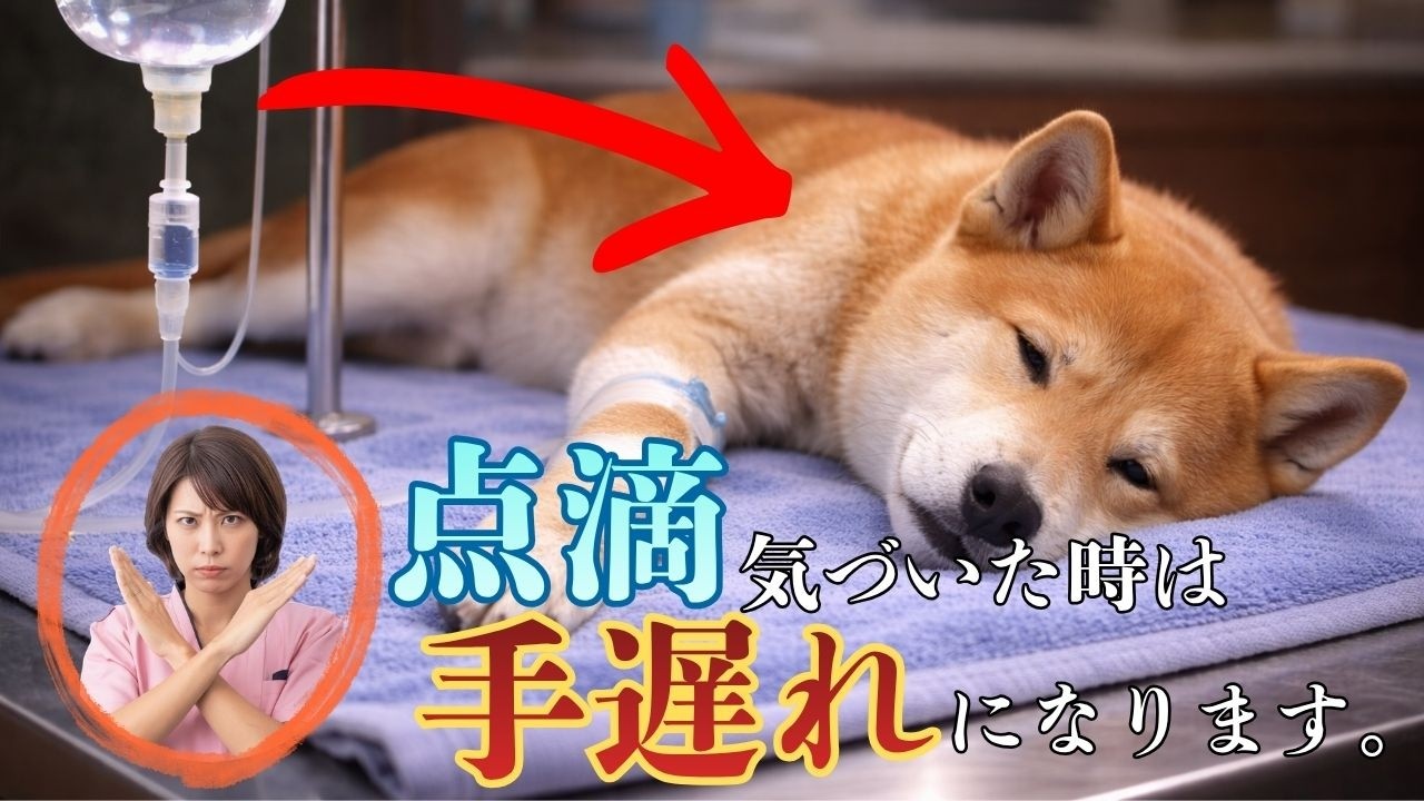 点滴、気づいた時は手遅れになります。