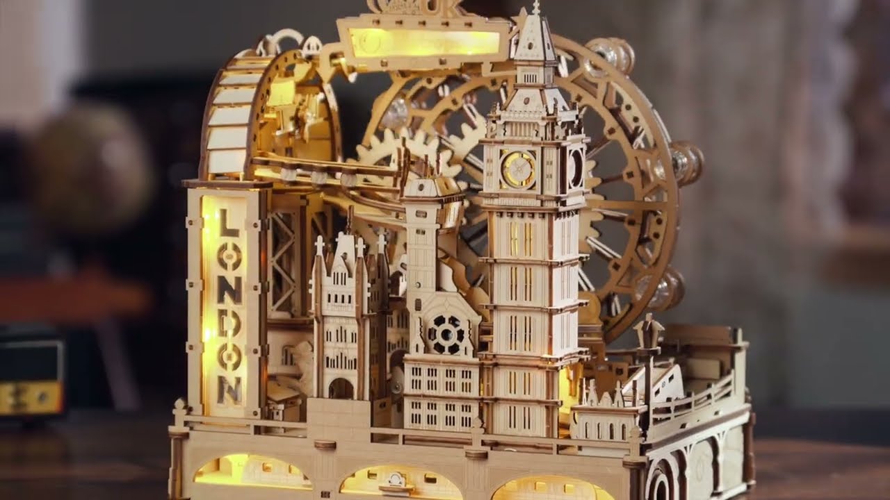 RoboTime 3D mechanická skládačka kuličkové dráhy Londýn