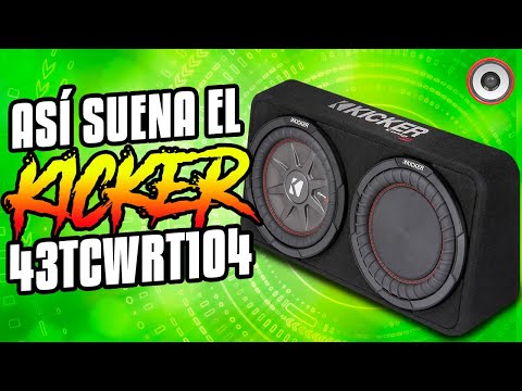 This is what the Kicker 43TCWRT104 subwoofer + passive radiator sounds like.