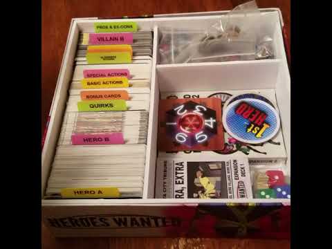 Foamcore Organizer Storage for Heroes Wanted