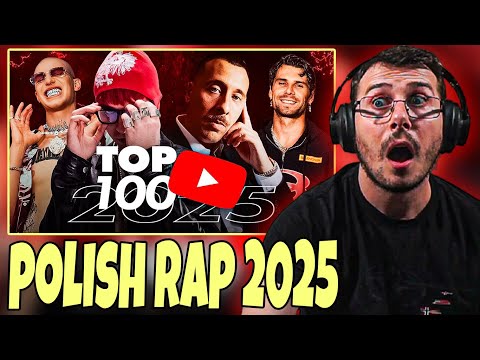Reacting to the TOP 100 Polish RAP/TRAP 2025 on YouTube 🔥