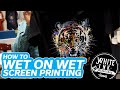 How to Print Wet on Wet M&R Cobra | Screen Printing Tutorial | White Ink Wednesday