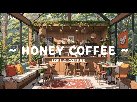 Honey Coffee ☕ Sweet Day with Lofi Cafe in Forest 🍯 Lofi Hip Hop for relax, work, study 24/7