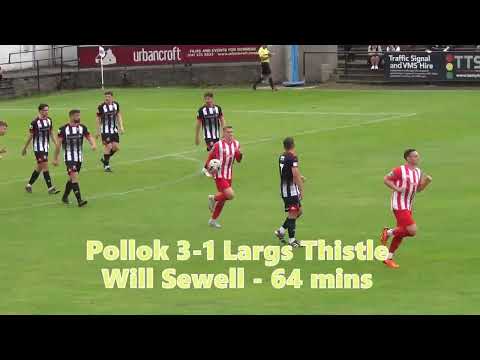 Pollok v Largs Thistle - 26th August 2023 - Goals, Red Card and Penalty Incident