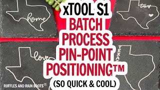 How to Engrave Slate / xTool S1 Batch / Bright Slate Engraving with Vectors Without Poly / Coasters