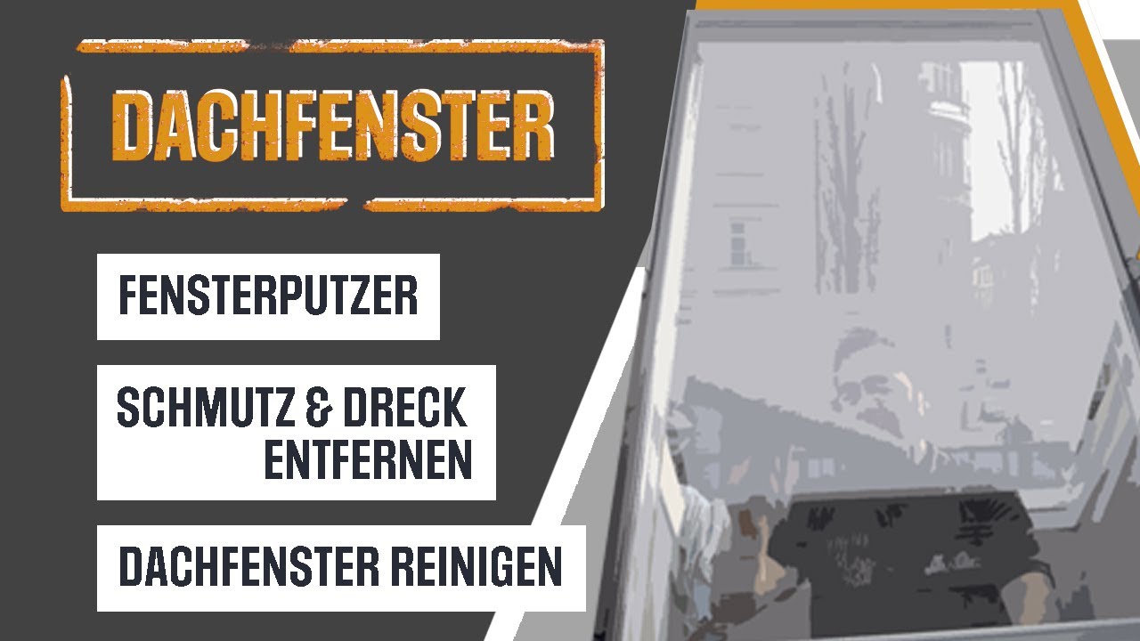 Dachfensterreinigung – Entfernung von Schmutz auf Fensterflächen