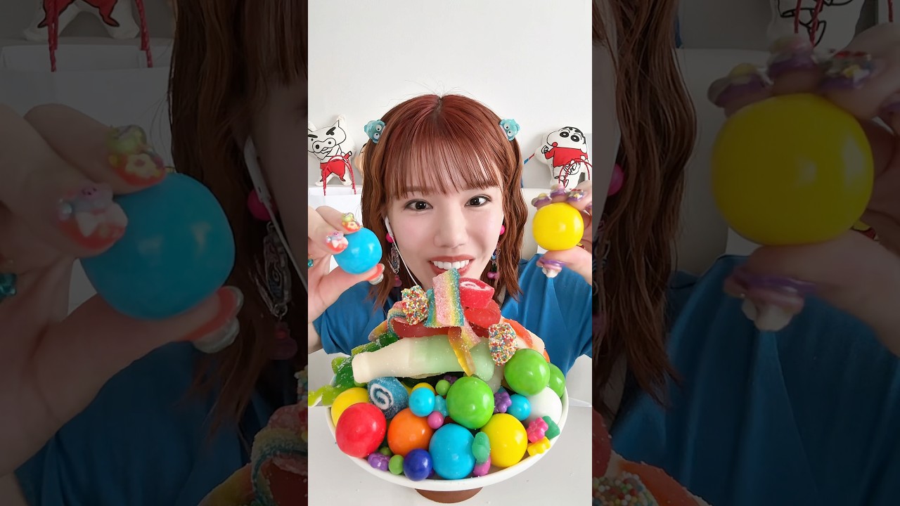 量り売りお菓子6000円分爆食🍭　#mukbang #モッパン #asmr #咀嚼音asmr #量り売りお菓子