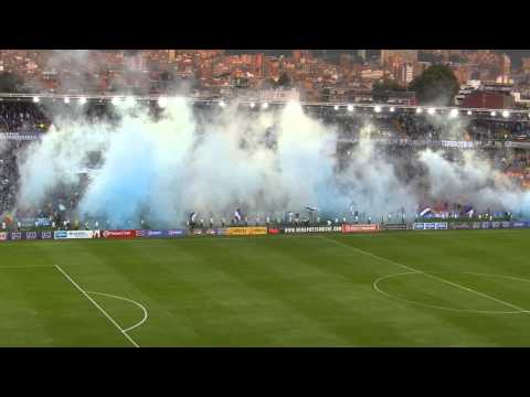 "Millonarios - Tuluá (20150221) - Recibimiento" Barra: Comandos Azules • Club: Millonarios