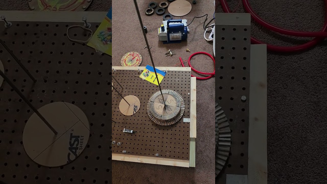 Staggered Magnet Setup — NS-NS Pattern