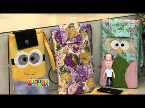 Carteira Porta Celular Camila Martins Atelie na TV Gazeta   30 09 15   Camila Martins