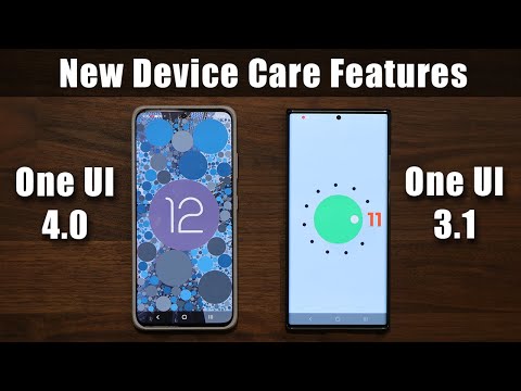 Samsung One UI 4.0 vs One UI 3.1 - New Features for Device Care