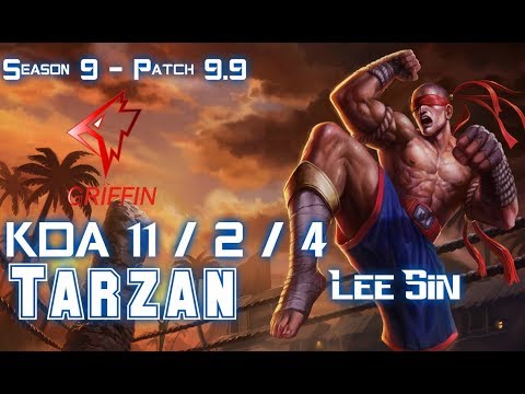 GRF Tarzan LEE SIN vs ELISE Jungle - Patch 9.9 KR Ranked