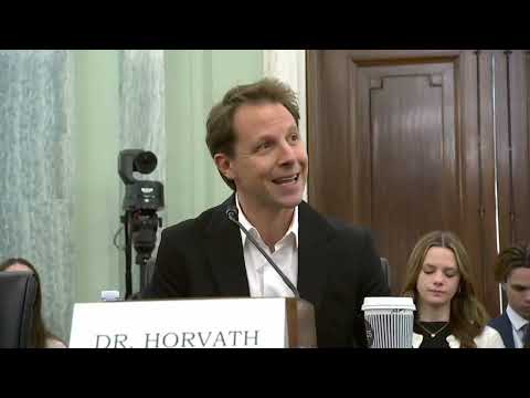 Dr. Horvath testifying before the U.S. Senate