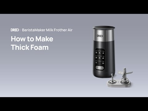 DREO BaristaMaker Milk Frother Air | How to Make Thick Foam