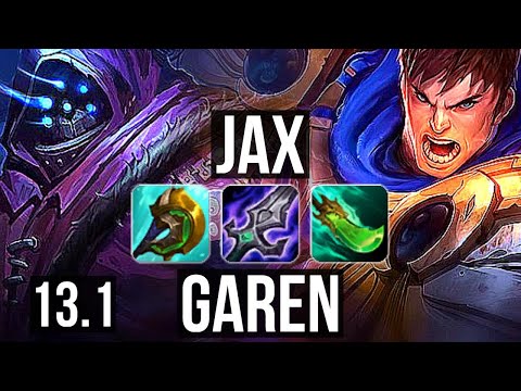 JAX vs GAREN (TOP) | 2.1M mastery, 7 solo kills | KR Master | 13.1