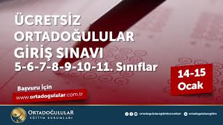 Ortadoğulular Giriş Sınavı - Ankara Bursluluk Sınavı 2023