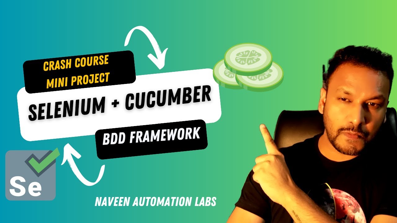 Selenium with Cucumber 7.x - Java BDD Framework - Mini Project | Crash Course