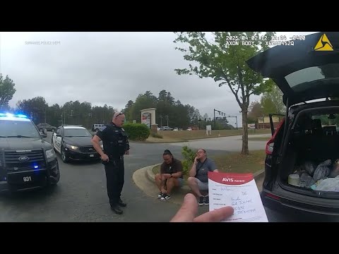 Couple stopped by Georgia police for Avis rental car registration mistake: Bodycam video
