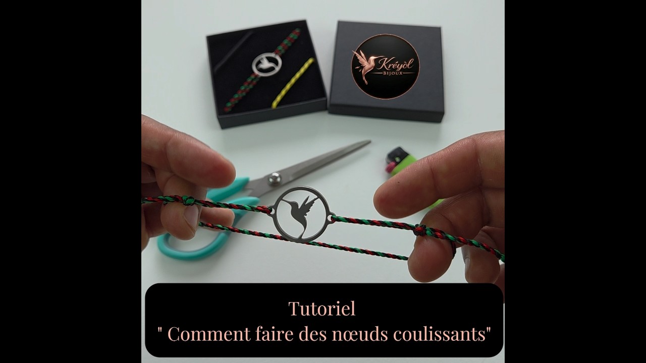 Tutoriel pour réaliser des nœuds coulissants
