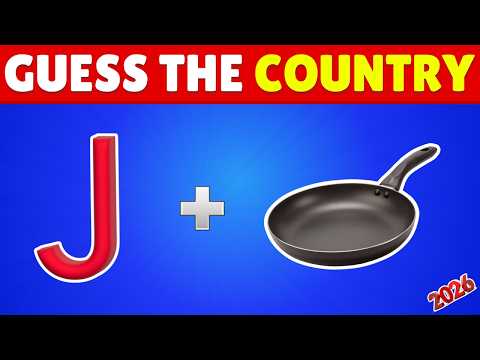 Guess The COUNTRY by emojis?🌍 | Emoji Quiz